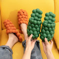 Miniatyrbillede 4 af 10: EVA Foam Soft Slippers Herre Dame Svømmetøfler Net Hjemmesko grønne green 24cm (37-38)