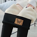 Miniatyrbillede 6 af 11: Kvinder Vinter Tykke Leggings Bukser Fleece Foret Termisk Stretchy BLACK L