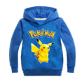 Pikkukuva 1 / 3: Sarjakuva Pikachu pitkähihainen huppari lapsille. Puseropuserot blue 130cm