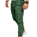 Pikkukuva 4 / 5: Miesten taskuhousut Rento joustavat string-muoti pitkät housut Green XL