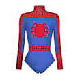 Miniatyrbillede 3 af 3: Kvinders halloween kranium 3d print langærmet bodysuit i ét stykke Zip Up trikot jumpsuit Y - Style 3 XL