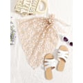 Miniatyrbild 2 av 4: HAUFR Dams Sheer Beach Badkläder Cover Up Wrap Mini Kjol Khaki One Size