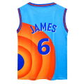 Miniatyrbilde 3 av 6: Youth Basketball Jersey No.6 Moive Space Jerseys Bugs Shirts Set 130cm