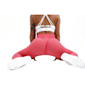 Miniatyrbillede 2 af 4: Højtaljede leggings til kvinder red M