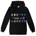 Among us Barn 3D Casual 3D Printed Sweatshirt Hoodies Pullover black 130cm