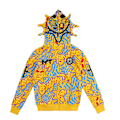 Miniatyrbillede 2 af 2: Gothic Punk Sweatshirt Streetwear Print Langærmede hættetrøjer asual Lynlåsjakke Hættetrøjer Y2k Skull Unisex ardigan C M