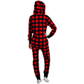 Miniatyrbild 3 av 4: Kvinnors One Piece Print Sovkläder Julpyjamas Jumpsuit red XL