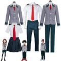 Miniatyrbillede 2 af 5: Anime My Hero Academia Midoriya Izuku Bakugou Katsuki Cosplay kostume Ochaco Uraraka Boku no Hero Academia Halloween Uniform Set A2 L