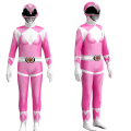 Miniatyrbild 2 av 3: Vuxna barn Power Rangers Mighty Morphin Cosplay Jumpsuit Party Fin kostym Pink 120