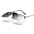 Miniatyrbillede 3 af 7: Clip-on solbriller sort glas 40x58mm sort black