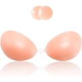 Miniatyrbilde 1 av 5: Sticky Bra stroppeløs selvklebende usynlig push-up silikon Bcup