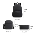 Pikkukuva 2 / 5: Trendikäs Cr7 3-osainen reppu Mochila Student Capacity