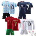 Miniatyrbilde 1 av 3: Kids Soccer Neymar Kits Fotballdrakt Treningsskjorte dress 21/22 Yellow 22 (120-130cm)