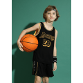Miniatyrbild 2 av 4: LeBron James No.23 Baskettröja Set Lakers Uniform för barn tonåringar W Black XXL (160-165CM)