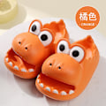 Miniatyrbild 4 av 4: Söt Dinosaurie Hushålls Anti-Slip Tjock sula Barntofflor Sommar Pojkar Och Flickor Eva Baotou Baby Externt Bär Coola Tofflor Orange 170