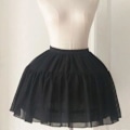 Pikkukuva 3 / 5: Naiset Tytöt Lolita Cosplay Crinoline Alushame 2 Hoops Tylli Layer Bustle Adjus Kiitos!! White