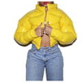 Pikkukuva 1 / 3: Naisten lyhyt talvitakki yellow XL