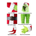 Miniatyrbillede 3 af 3: Julegrønt monsterkostume - 7 julemandskostume Deluxe F L and XL