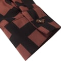 Miniatyrbilde 3 av 4: Dameskjorte Tripe rutete langermet topp Lapel Casual Bluse coffee S