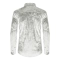 Miniatyrbild 3 av 5: ångärmade för män printed Casual Button Down-skjortor white L