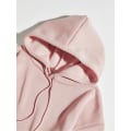 Pikkukuva 4 / 4: HAUFR Naisten kirjekuvioinen pitkähihainen kiristysnyörillinen huppari Light Pink Slogan X-Large