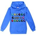 Meidän keskuudessamme Lasten 3D Casual 3D Printed Sweatshirt Hupparit Pullover dark bule 150cm