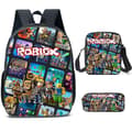 3 delar Roblox ryggsäck skolväska resväskor Z