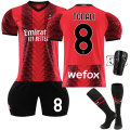 Miniatyrbillede 1 af 4: 23-24 AC Milan hjemmefodboldsæt til børn #8 Tonali træningsdragt Kids 18(100-110CM)