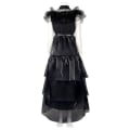 Miniatyrbild 3 av 5: Onsdag Adams Family Comedy Cos Prom Wednesday Black Dress.v2 XL