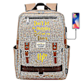 Miniatyrbild 1 av 5: Harry Potter Bronzing Ryggsäck Multi-purpose Travel Tonåring Student Skol Ryggsäck Skolväska color-7