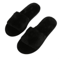 Miniatyrbild 2 av 3: Kvinnor Soft Plysch Slides Hem Skor Casual Flat Tofflor black 41