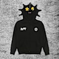 Miniatyrbillede 2 af 2: Gothic Punk Weatshirt Treetwear Print Langærmede Hættetrøjer Casual Lynlås akka Hættetrøjer Y2k kuld Unisex cardigan J S