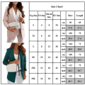 Miniatyrbillede 2 af 7: Kvinder Almindelig Cardigan Frakke Blazer Suit Jakke Work Business Khaki M