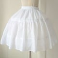 Pikkukuva 2 / 5: Naiset Tytöt Lolita Cosplay Crinoline Alushame 2 Hoops Tylli Layer Bustle Adjus Kiitos!! White