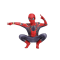 Pikkukuva 1 / 3: Spider-man Cosplay -asutukkahousut Zentai Halloween Steel Spider-man- set lapsille aikuisille 120CM