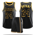 Miniatyrbild 1 av 2: #24 Kobe Bryant Baskettröja Set Lakers Uniform för Barn Vuxna - Svart 28(150-155CM)