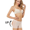 Miniatyrbilde 3 av 5: Kvinne Shapewear 2PCS Butt-løftende Mesh Undertøy white XL60-68kg