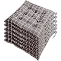 Miniatyrbilde 1 av 4: Sommer Hot Sale Sett med 6 Stolputer 40x40, Dekorative Puter Stolpute Hageputer 12 Sting i et Annerledes Mønster, Polyester (A)-Xin