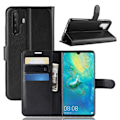 Miniatyrbillede 2 af 5: Sommer Udsalg Huawei P30 Pro - Litchi Wallet Case - Sort Svart Black
