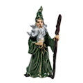 Miniatyrbillede 1 af 3: Sommer Udsalg Lille Halloween Figur i Resin, Troldmand Heks Ornament til Borddekoration A wizard