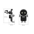 Miniatyrbilde 2 av 5: Trådløs billader, 15 W, hurtiglading, Kharly bil mobiltelefonholder, smart sensor, automatisk klemming, astronaut mobiltelefonholder,