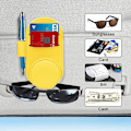 Miniatyrbild 4 av 5: Sommarrea 3-pack Solglasögonhållare för Bil, Solskydd, Solglasögonhållare i Läder