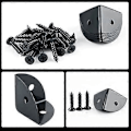 Miniatyrbillede 2 af 5: Sommer Hot Sale ZK-Metal hjørnebeskyttere, sorte rustfri metal hjørnebeskyttere, velegnede til hjørnebeskyttelse af trææsker, kufferter, flightcases 8 stk