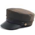 Miniatyrbild 1 av 2: Sommarrea Mode Unisex Militärkepsar Vår Höst Sjömanshattar För Kvinnor Män Platt Topp Kapten Keps Brown
