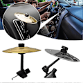 Miniatyrbild 2 av 5: Sommarrea Het Bil Crash Cymbal Enkel Clip-on Mini Trummor Biltillbehör - Perfekt silvery