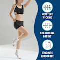 Miniatyrbillede 2 af 3: Sommer Hot Sale 2 par kompressionsstrømper til neuropatisk ankelstøtte strømper S/M