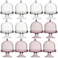 Miniatyrbilde 1 av 5: 12 Stk. Kakeutstillingsstativ, Mini Kakeutstillingsstativ, Mini Kakeutstillingsstativ med Lokk, Cupcake Stativ