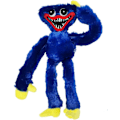 Miniatyrbild 2 av 2: Sommarrea 1:a Huggy Wuggy Plysch Poppy Playtime Realistiskt Korvmonster, Monster Skräck Plyschdocka (15,75 tum, Blå)