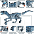 Miniatyrbild 2 av 4: Sommarrea Fjärrstyrd Dinosaurie Dinosaurieleksak Radiostyrd Robot Dinosaurie med Kontroll Present till Barn Pojkar 3 4 5 6+ År