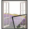 Miniatyrbild 5 av 5: Sommarrea Kattnät med Självhäftande Tejp, för Balkongfönster Myggnät (1.2 x 1.5M) H